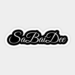 Sa Bai dee Script Sticker